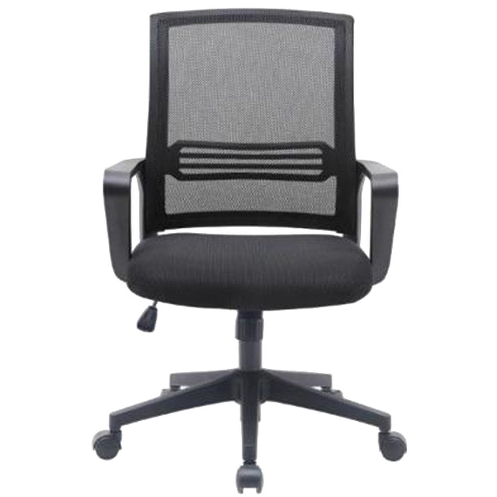 Valencia Mid-Back Office Chair Black Mesh | VL 8301M-BK