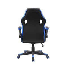 Valencia Mid-Back Chair Black Blue | VL 615-BLUE