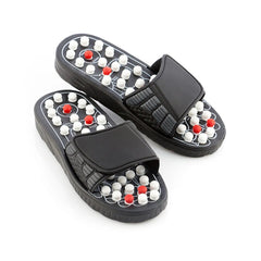 InnovaGoods Acupuncture Massage Slippers Black | V0100551-M