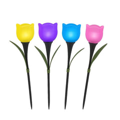 Beper Tulipano Solar Garden Lights Set of 4 with Stakes | P207ILO105