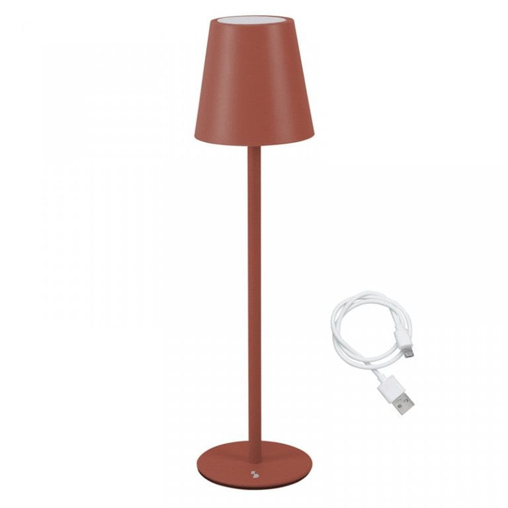 Beper Rechargeable Table Lamp Brick Red 3W | P207ILI204