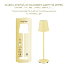Beper Rechargeable Table Lamp Aura Vanilla | P207ILI207