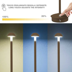 Beper Rechargeable Touch Table Lamp Slim Corten | P207ILI155