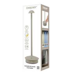 Beper Rechargeable Table Lamp Slim Light Grey | P207ILI152