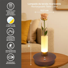 Beper Flora Rechargeable Table Lamp Copper | P207ILI550