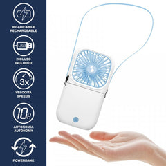 Beper Mini Rechargeable Foldable Fan + Powerbank | P206VEN411