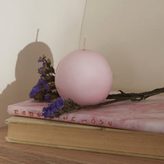Karaca Decorative Ball Candle Pink 6cm Paraffin | LIV