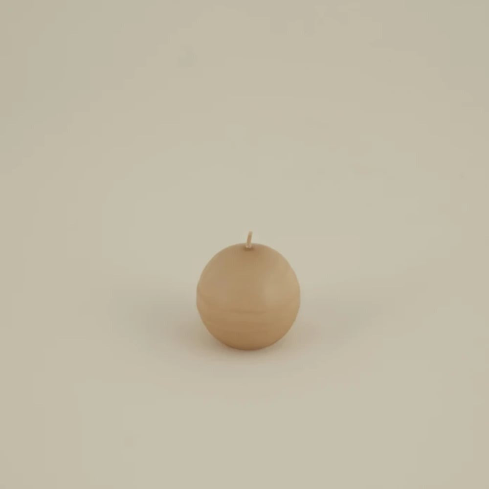 Karaca Home Ball Candle Ecru 6cm Paraffin | K8680214388495