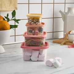 Karaca Dora Mini 4-Piece Food Storage Container Set 160-880ml | 153.09.01.9610