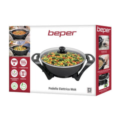 Beper Electric Wok 5L 1500W Ceramic Non-Stick | P101COS100