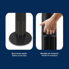 Beper Tower Fan Digital Remote Control 45W | P206VEN310