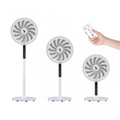 Beper Deluxe Pedestal Fan Trio - 13 Blades With Remote Control | P206VEN154