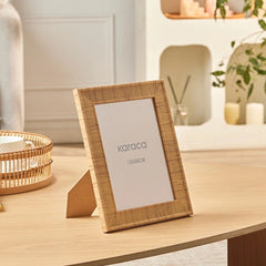 Karaca Elowen Wooden Photo Frame 15x20 cm Ribbed Border | 8683650383208