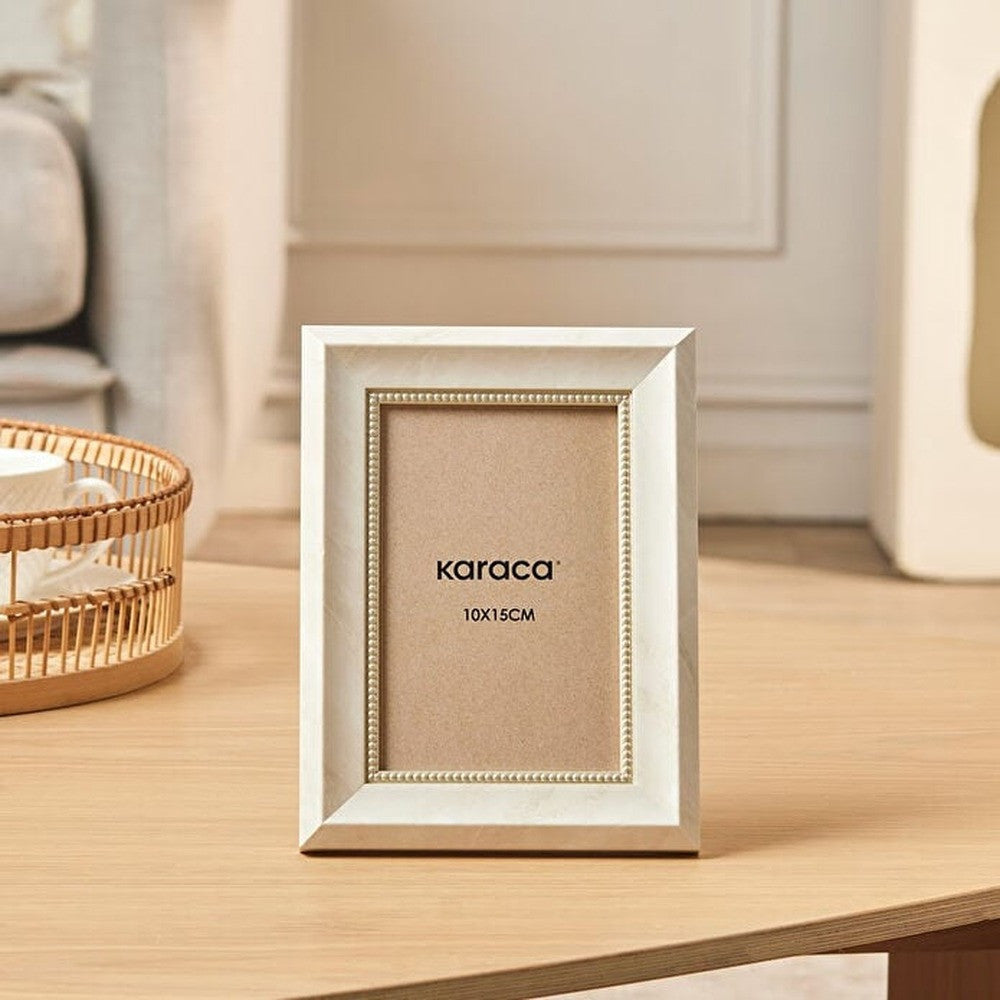 Karaca Bramble Photo Frame 10x15 cm Cream Polystyrene | 8683650383185