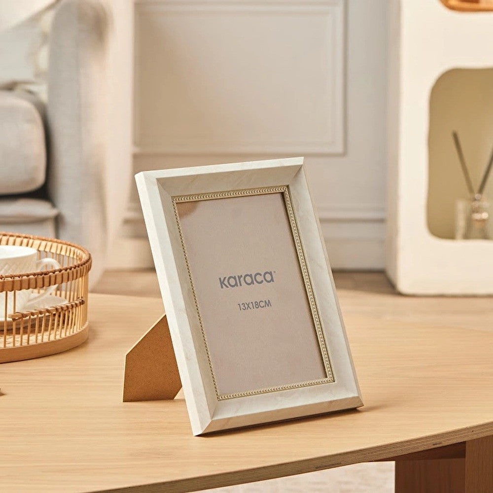 Karaca Bramble Photo Frame 13x18 cm Cream Polystyrene | 8683650383192