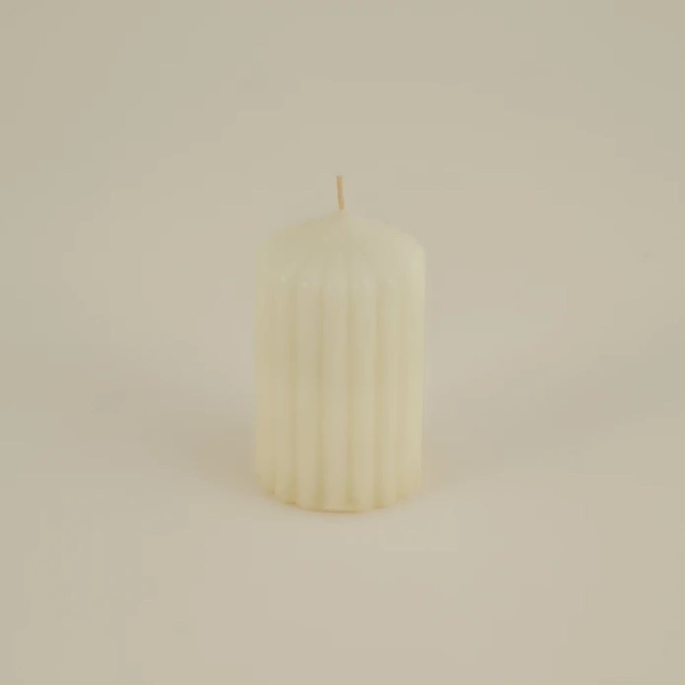 Karaca Home Pillar Candle Ecru 7x12 cm 18 Hours | K8680214388594