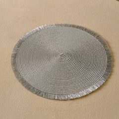 Karaca Kristina Placemat Set Grey 38 cm 2 Pieces | 8683650341901