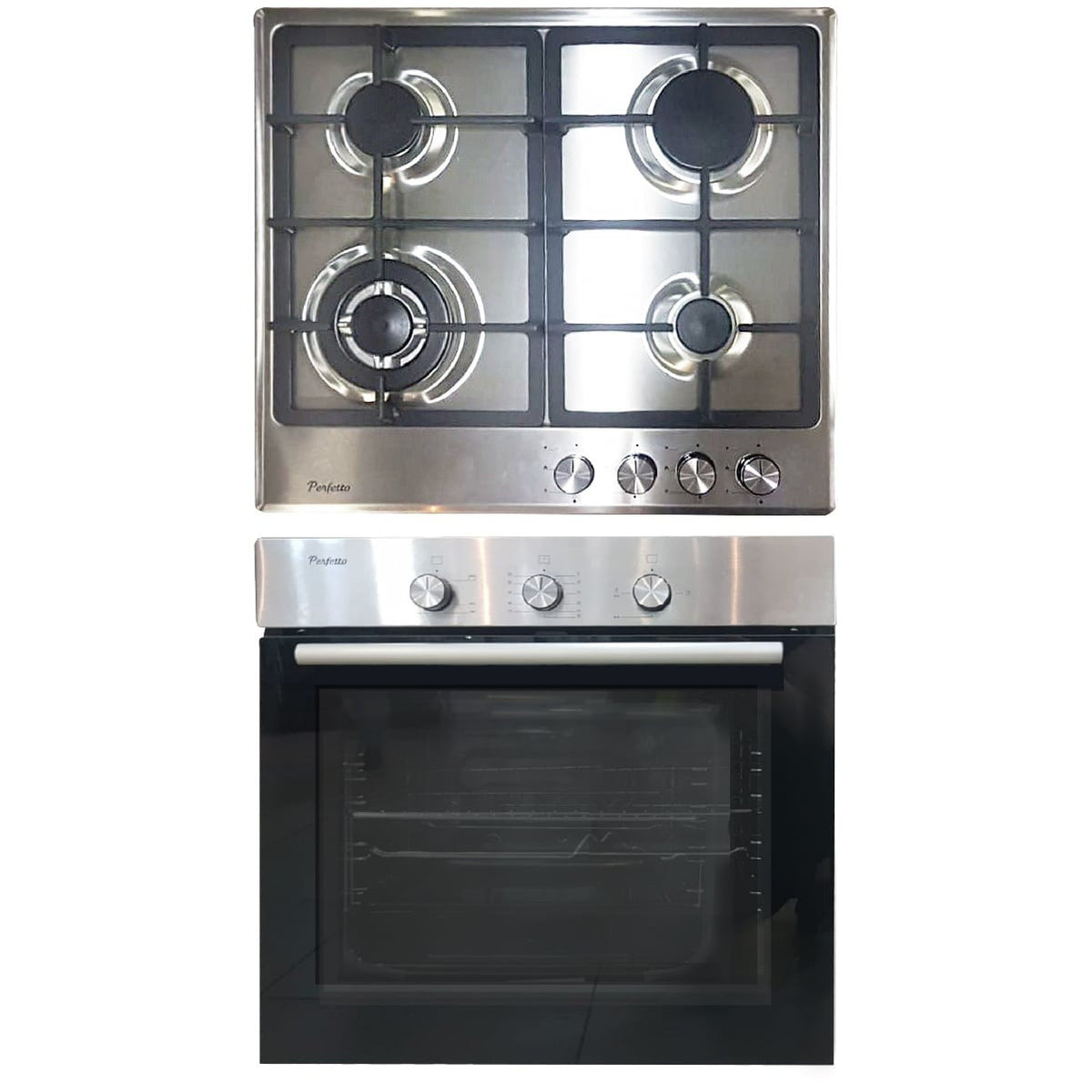 Perfetto 60cm Built-in Bundle Inox | PERH601SS+PERB601SSG