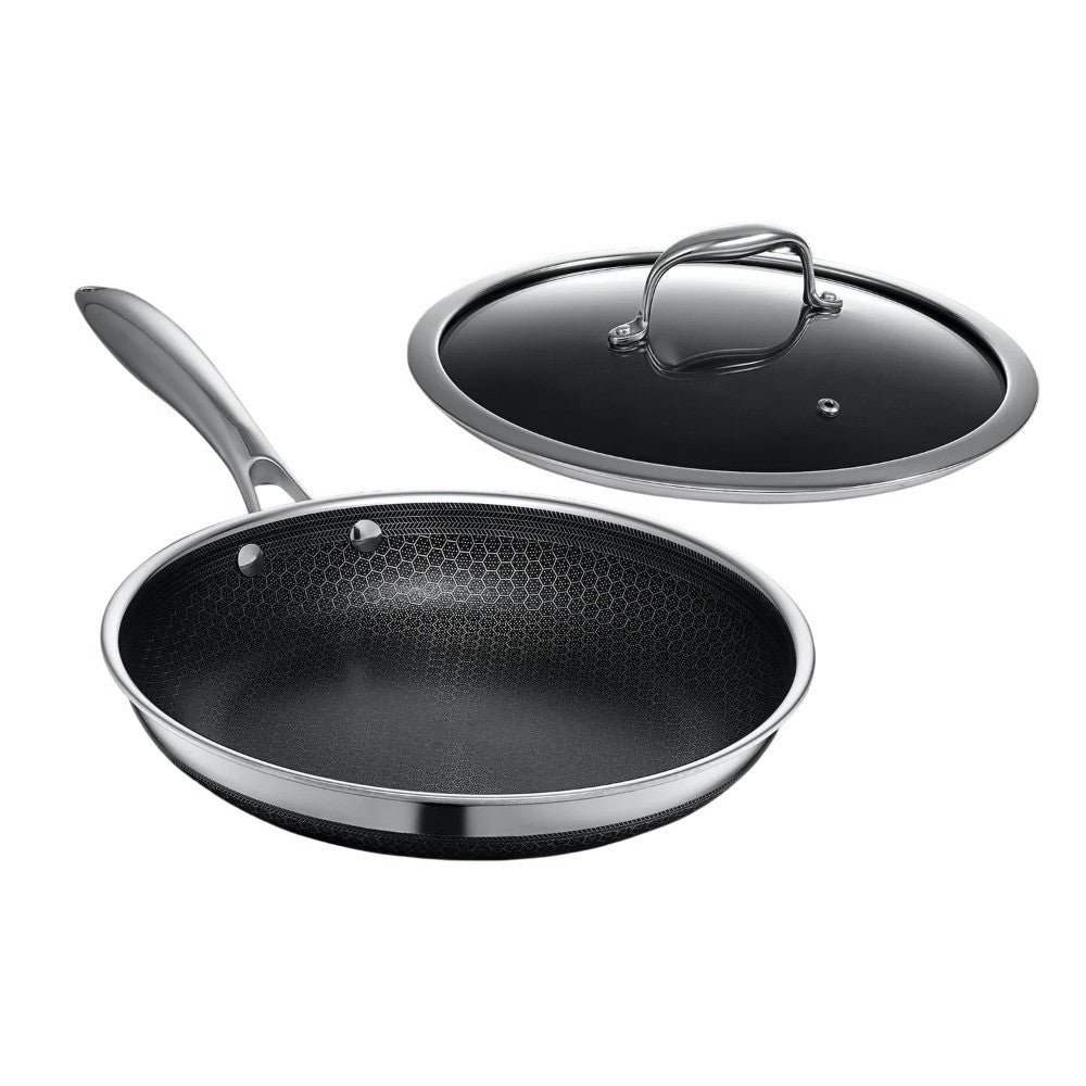 Nutricook Eterna Tri-Ply 24cm Fry Pan with LID | FP-TPC240