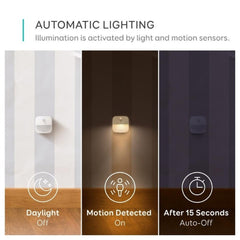 Lumi Stick-On Night Light Warm White LED 3-Pack | T1301H21