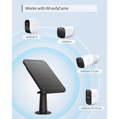 Anker eufy Solar Panel Charger Continuous Charging | ANK-EUFYCAM-SOLAR-PANEL-E6CF