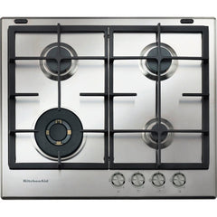 KitchenAid MD460510 Gas Hob 60cm Ixelium Steel | KITWHOBMD460510