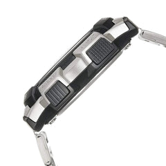 Casio Digital Men Watch Silver Case, Black Dial , Silver Stainless Steel Band | AE-1000WD-1AVDF