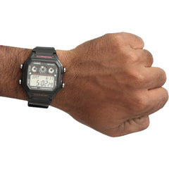 Casio Digital Men Watch Black Case, Black Dial , Black Resin Band | AE-1300WH-1A2VDF