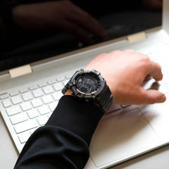 Casio Digital Men Watch Gunmetal Gray Case, Gunmetal Gray Dial , Gunmetal Gray Resin Band | AE-1500WH-8BVDF