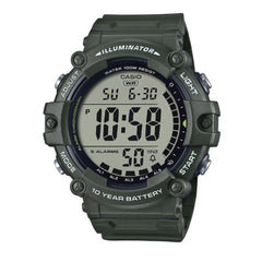 Casio Digital Men Watch Dark Green Case, Dark Green Dial , Dark Green Resin Band | AE-1500WHX-3AVDF
