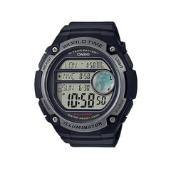 Casio Analog Watch Black Silver | AE-3000W-1AVDF