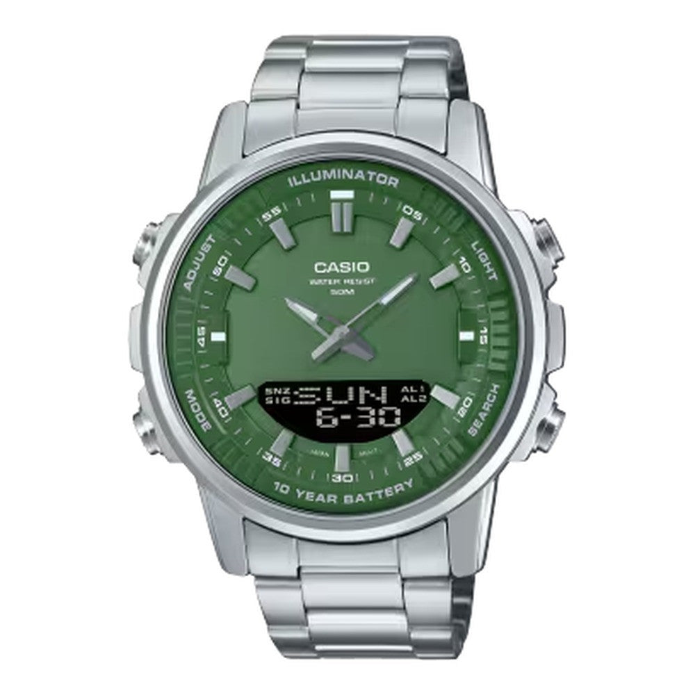 Casio Analog-Digital Watch Metal Design | AMW-880D-3AVDF