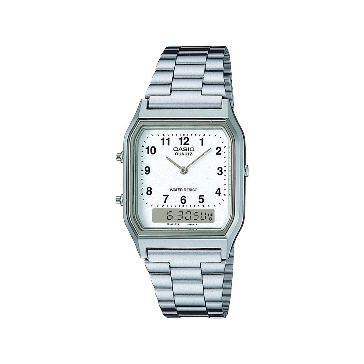 casio-3h-men-watch- Watch Silver Digital Unisex | AQ-230A-7BMQ