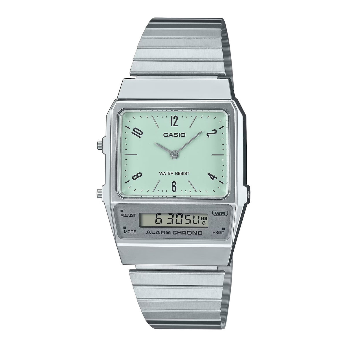 Casio Unisex Watch Silver Analog-Digital | AQ-800E-3ADF