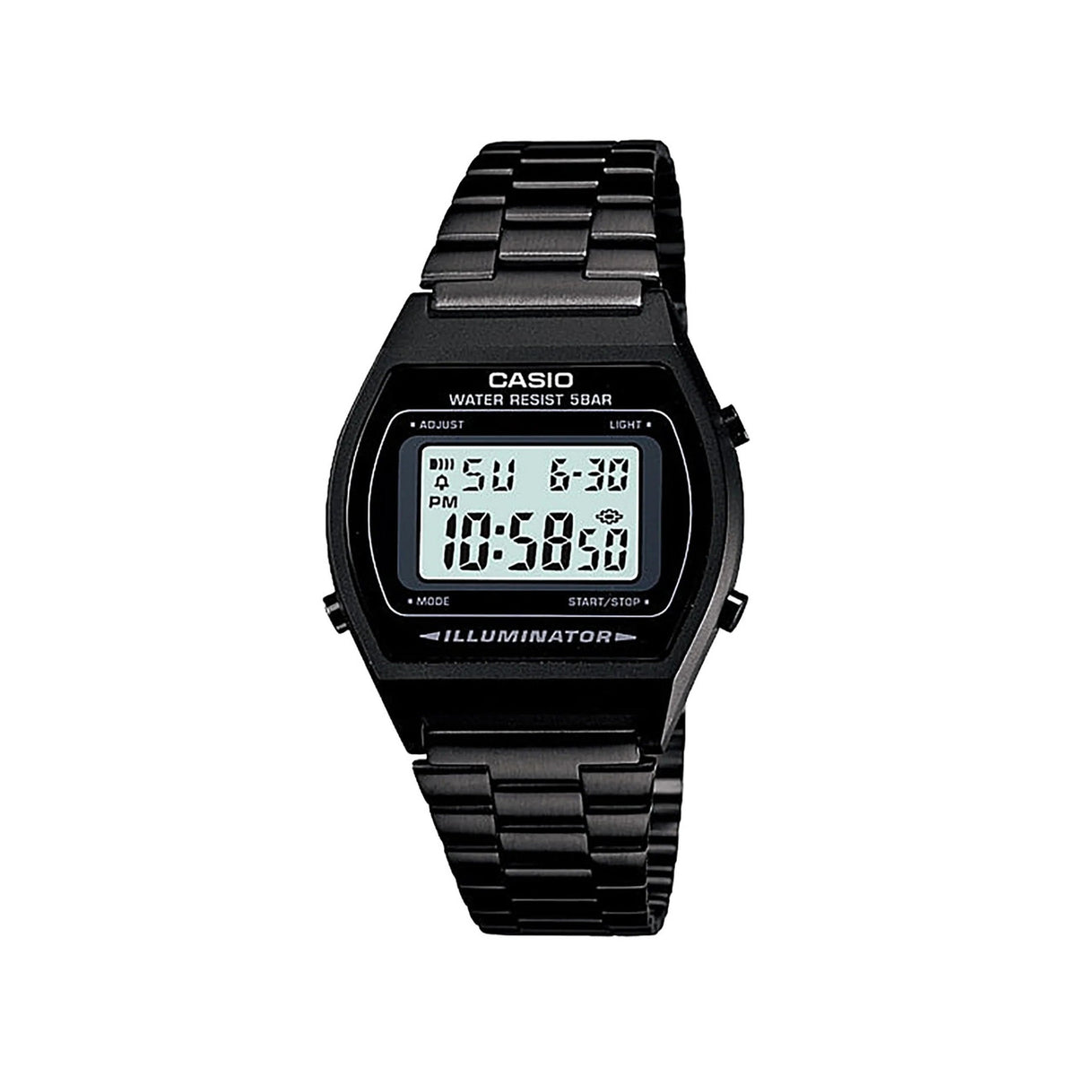 Casio Digital Watch Black Stainless Steel | B640WB-1ADF