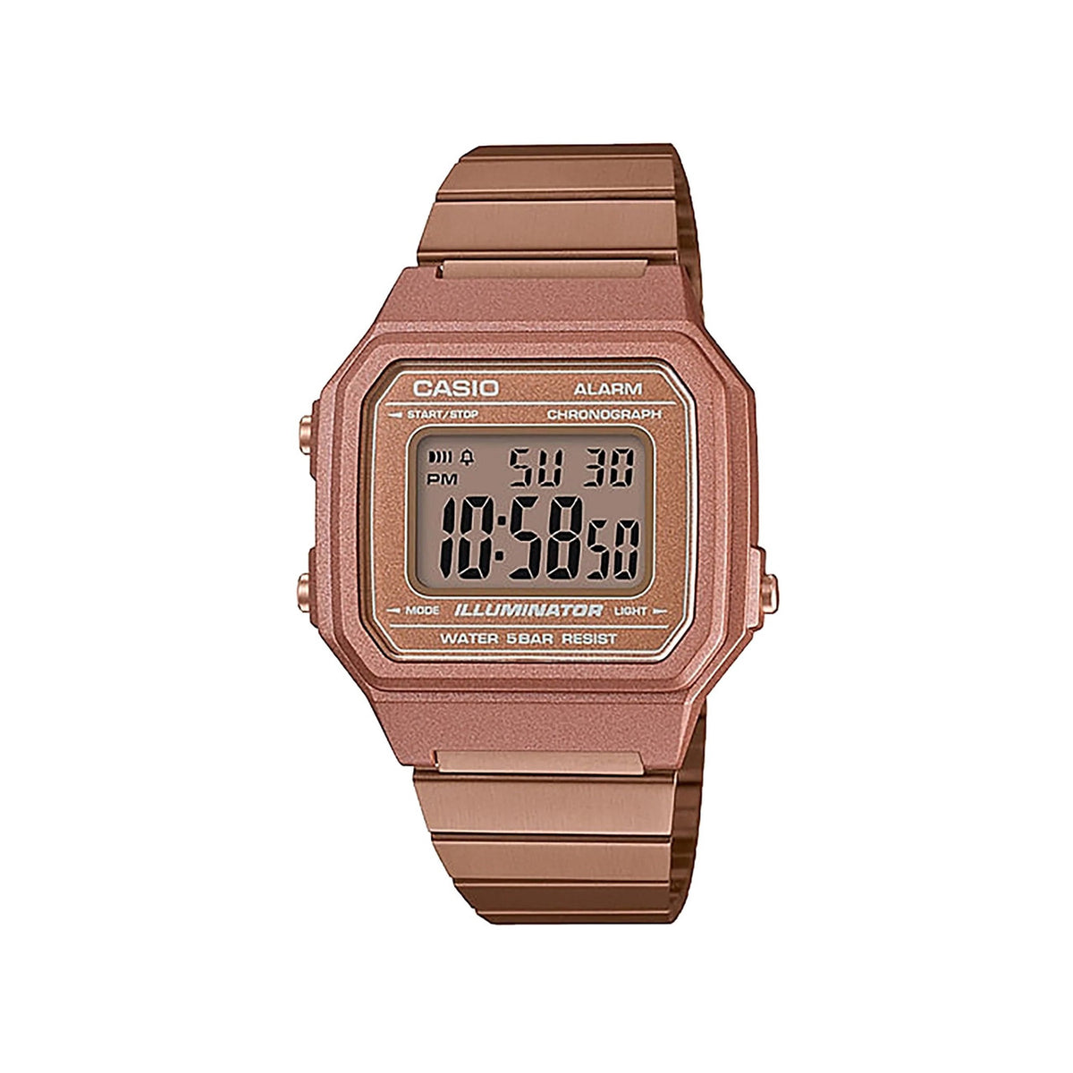 Casio Digital Watch Rose Gold Stainless Steel | B650WC-5ADF