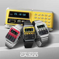 Casio Calculator Watch Vintage Design | CA-500WEGG-9BDF