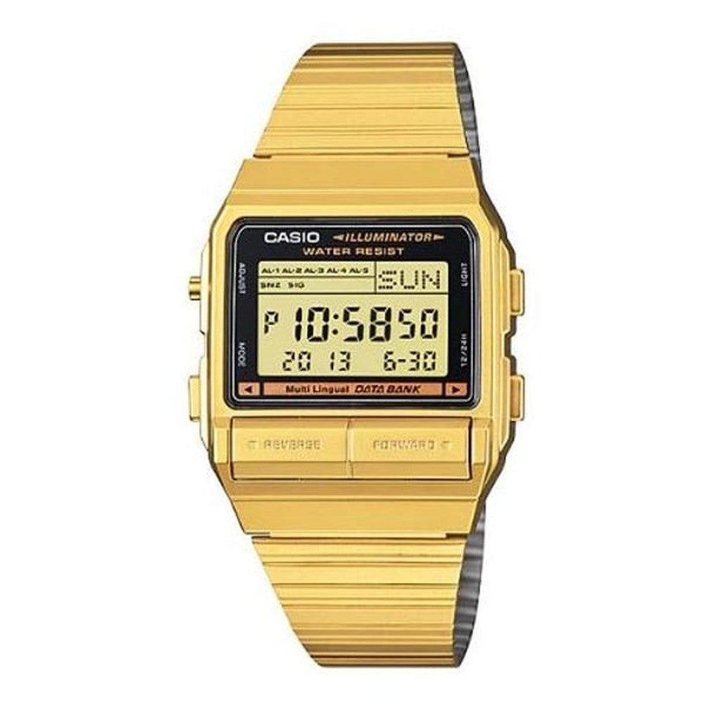 Casio Digital Watch Metal LED Backlight | DB-380G-1DF
