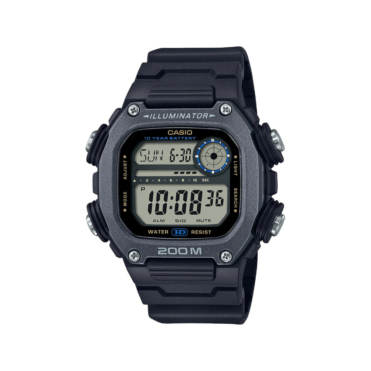 Casio Digital Watch Black 50 mm | DW-291HX-1AVDF