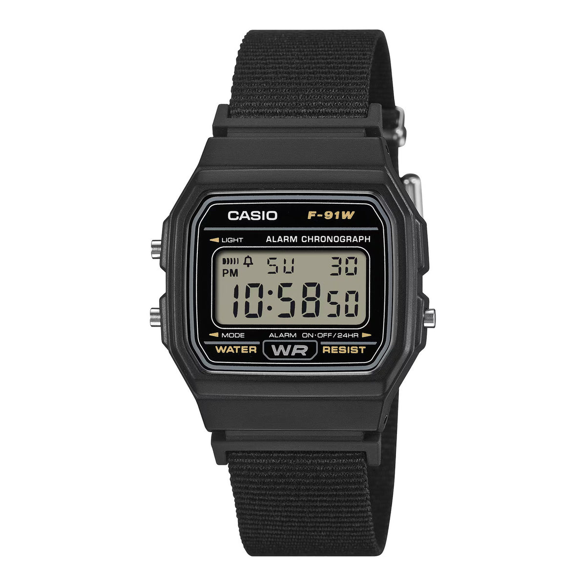 Casio Men's Digital Watch Cloth Band Lightweight | F-91WF-1ADF