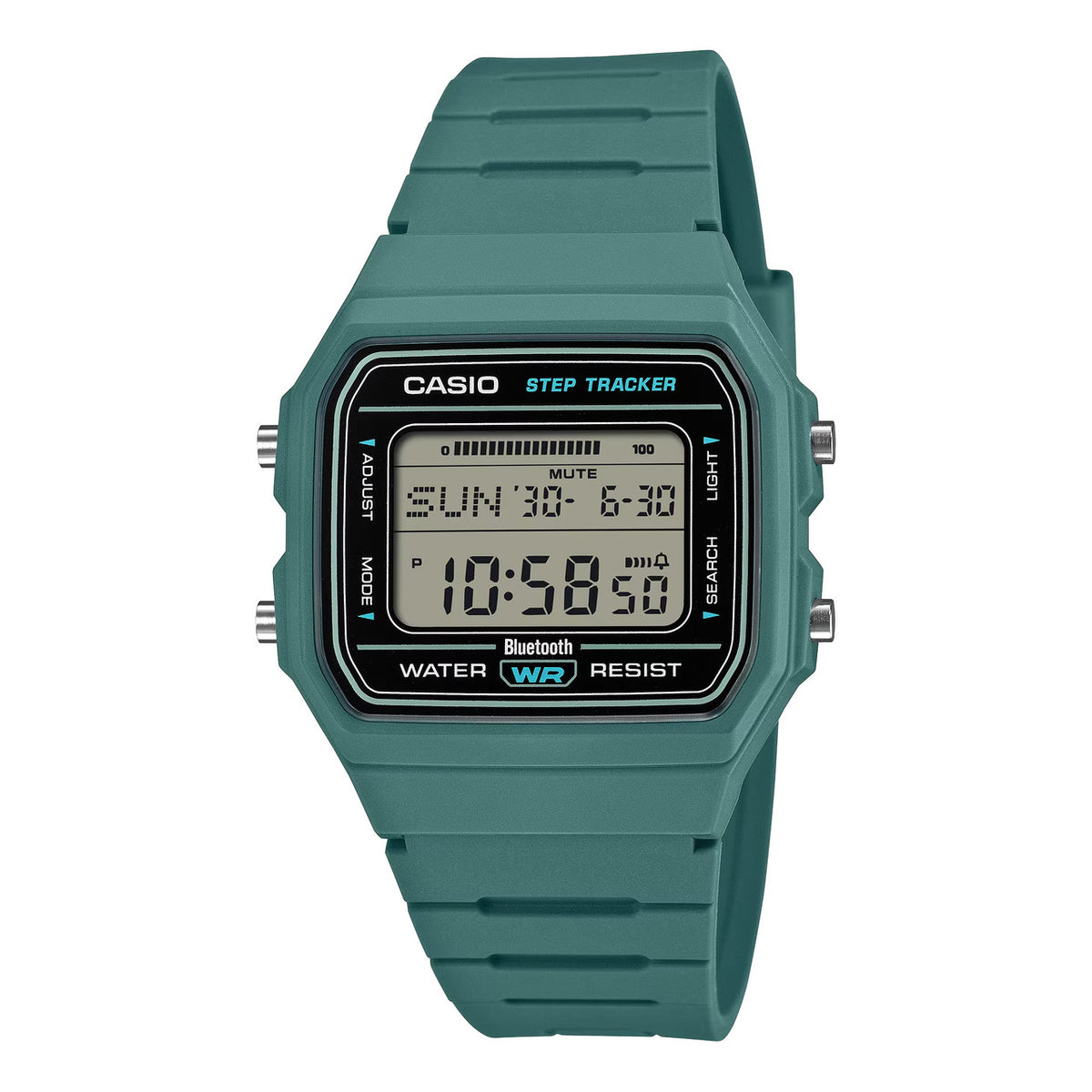 Casio Digital Watch Lightweight Slim Design | F-B100W-3ADF