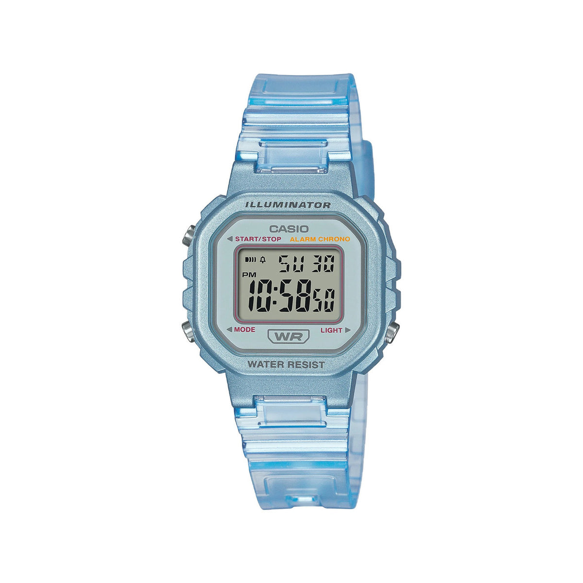 Casio Digital Watch Blue Resin Lightweight | LA-20WHS-2ADF