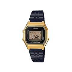 Casio Digital Watch Gold Black | LA680WEGB-1ADF