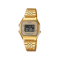 Casio Digital Watch Gold Resin Case Stainless Steel | LA680WGA-9BDF