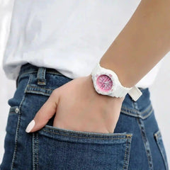 Casio Girls Watch Pink Dial White Band | LRW-200H-4CVDF