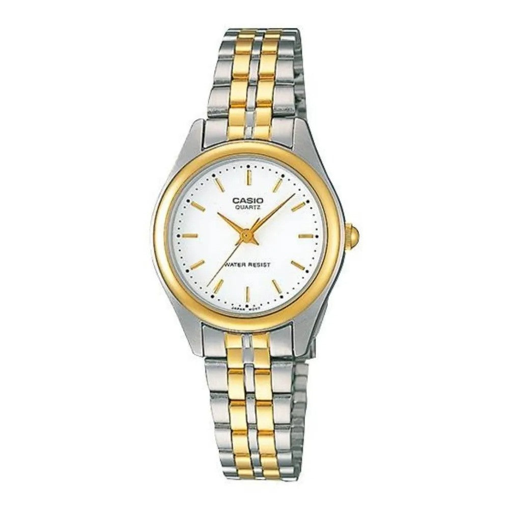 Casio casio-women-3h-watch- Women Analog Watch Gold Tone | LTP-1129G-7ARDF