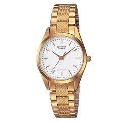 Casio Women 3h Watch Gold Tone Stainless Steel | LTP-1274G-7ADF