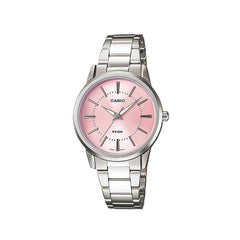 Casio casio-women-3h-watch- Women Watch Pink Dial Stainless Steel | LTP-1303D-4AVDF