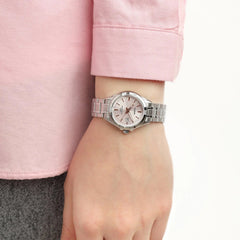 Casio casio-women-3h-watch- Women Analogue Watch Silver Rose Gold | LTP-1308D-4AVDF