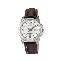 Casio casio-women-3h-watch- Women Analogue Watch Brown Leather | LTP-1314L-7AVDF